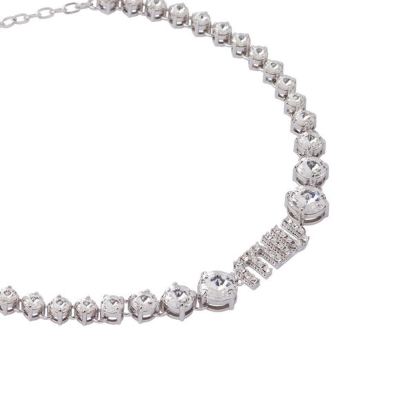 MIU MIU Crystal Choker Necklace - Picture 2 of 3